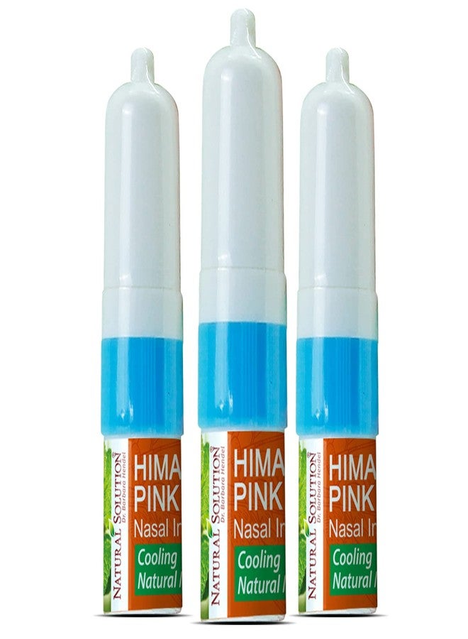 Natural Solution Salt Nasal Inhaler, Aromatherapy with Organic Mint Oil, Congestion, Refreshing and Relaxing Sinus Pressure Relief, 0.068oz | Pack of 3 - Image 1